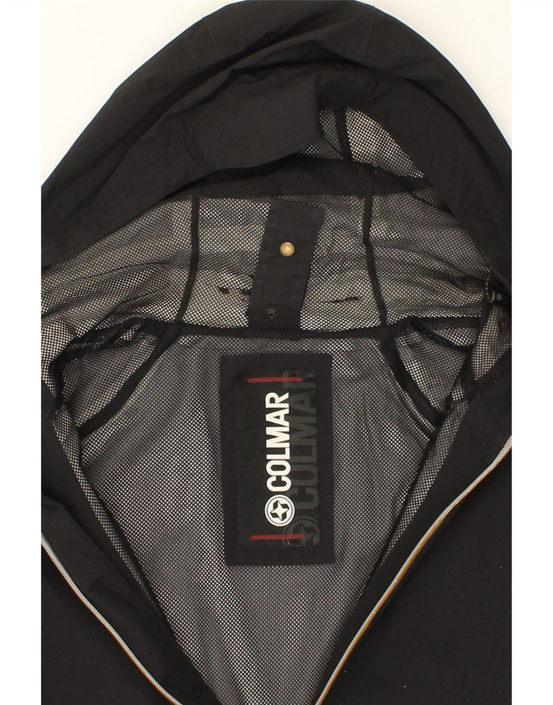 COLMAR Womens Hooded Rain Jacket IT 44 Medium Black Vintage Colmar and Second-Hand Colmar from Messina Hembry 