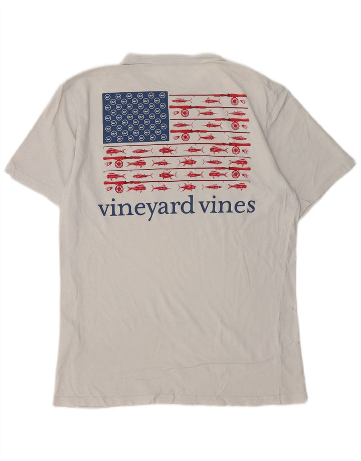 VINEYARD VINES Мужская футболка с рисунком, маленький белый хлопковый топ