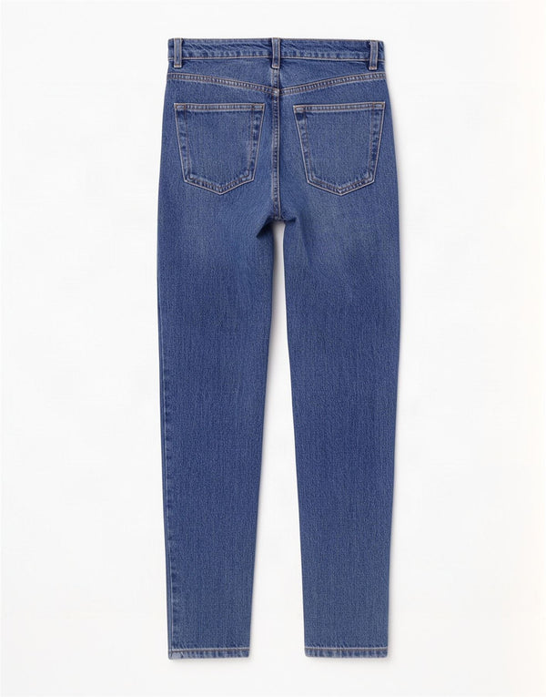 Женские зауженные джинсы Topshop для мам W24 L32, синий хлопок
