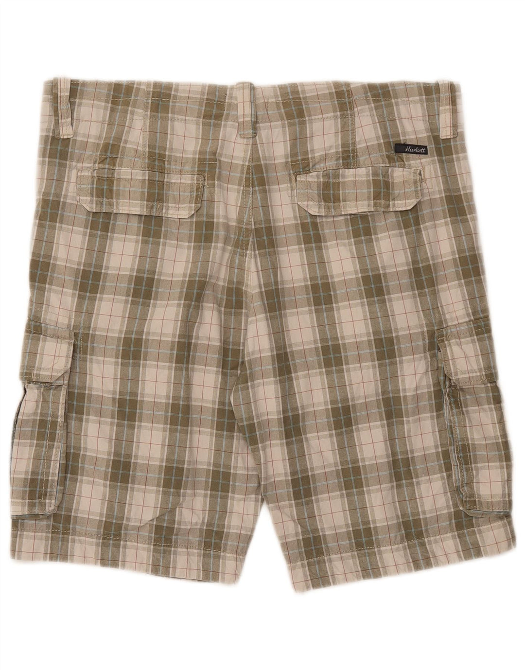 VINTAGE Mens Cargo Shorts IT 50 Large W38  Green Check