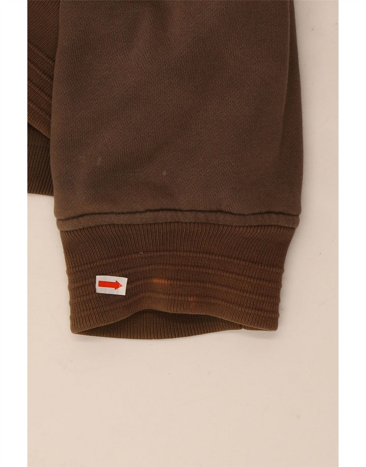 Мужской свитер с капюшоном на молнии с рисунком ANIMAL, большой коричневый, хлопковый