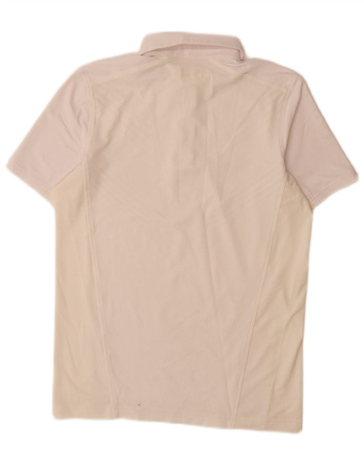 Мужская рубашка-поло UNDER ARMOR среднего розового цвета с цветными блоками