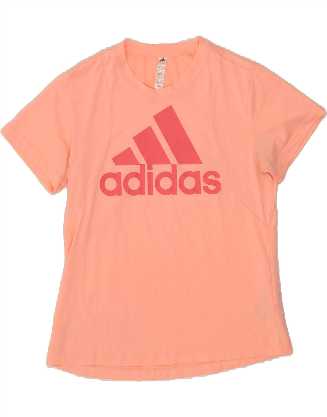 ADIDAS Womens Graphic T-Shirt Top UK 12/14 Medium Pink Polyester Vintage Adidas and Second-Hand Adidas from Messina Hembry 