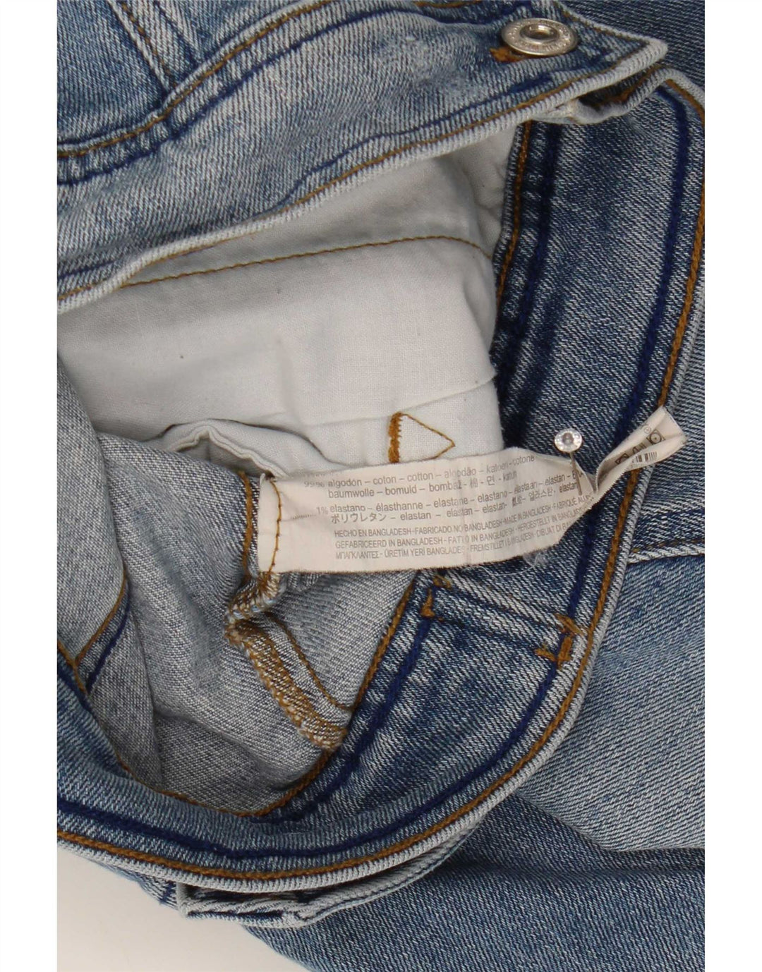 Женская укороченная джинсовая куртка Zara UK 12, хлопок среднего синего цвета