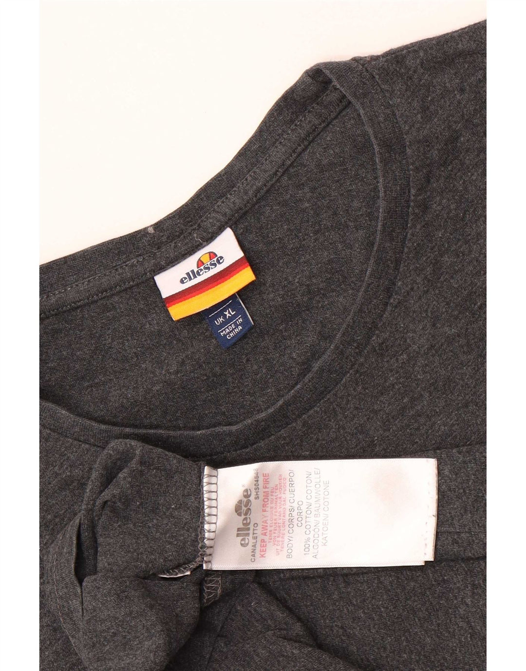 Мужская футболка Ellesse Top XL, серый хлопок
