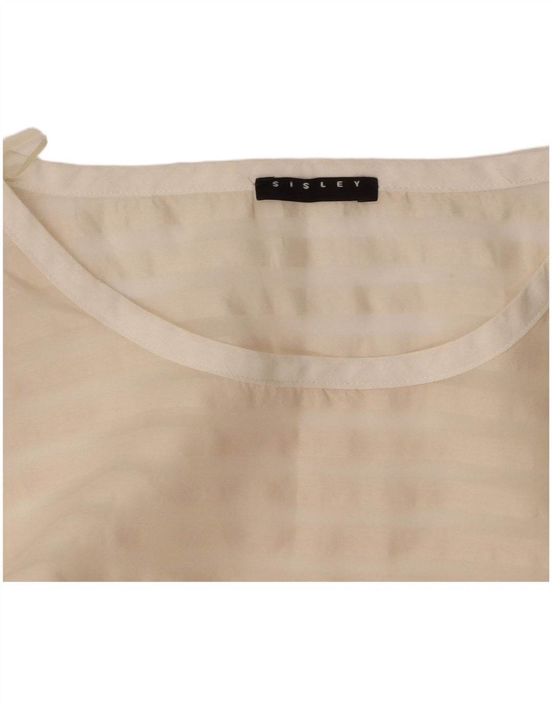 Женская блузка SISLEY Top UK 12 Medium Off White Striped