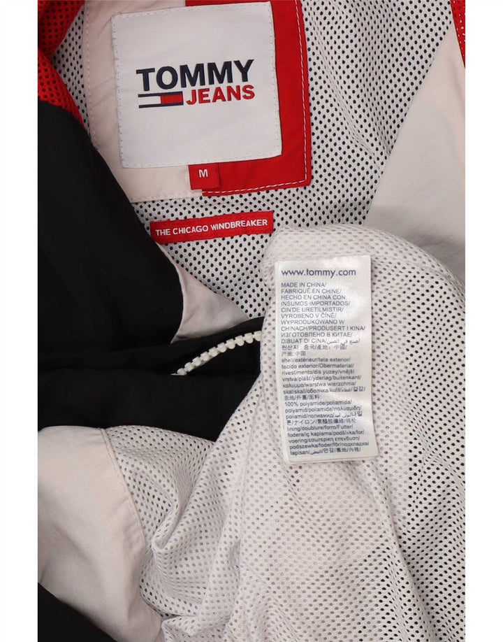 Мужская ветровка Tommy Hilfiger UK 38, средний белый с цветными блоками