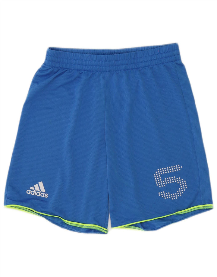 Мужские спортивные шорты Adidas с графическим рисунком, маленькие синие, полиэстер