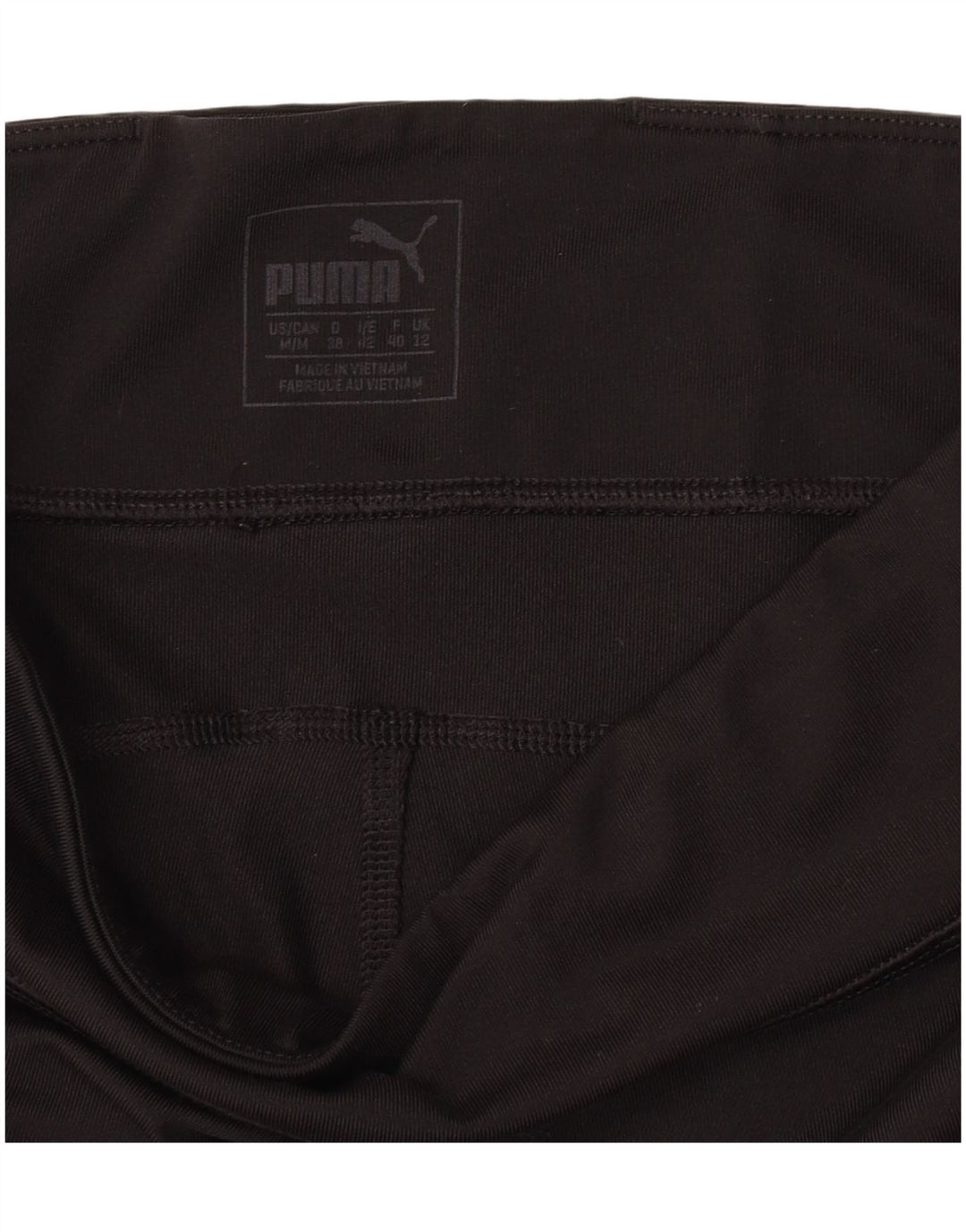 Женские леггинсы Puma UK 12, средние, черные, с цветными блоками