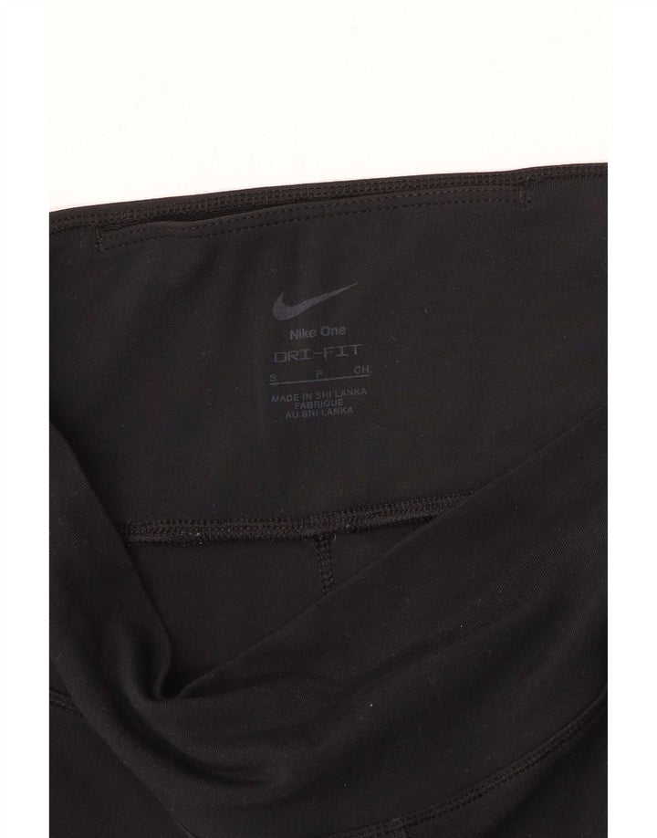 Женские леггинсы Nike Dri Fit UK 10, маленькие черные