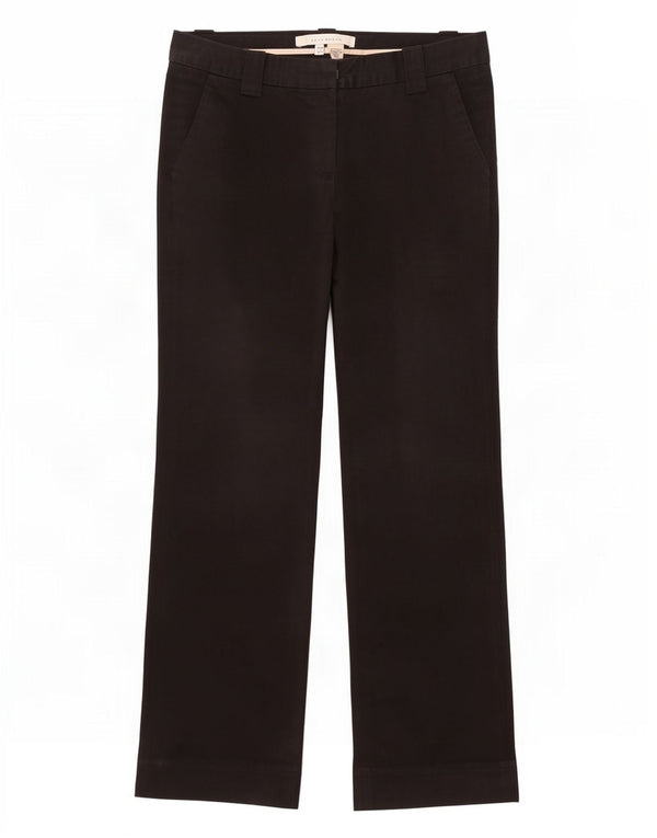Женские брюки-чиносы Zara Bootcut EU 38, маленькие W28 L31, черные, хлопковые
