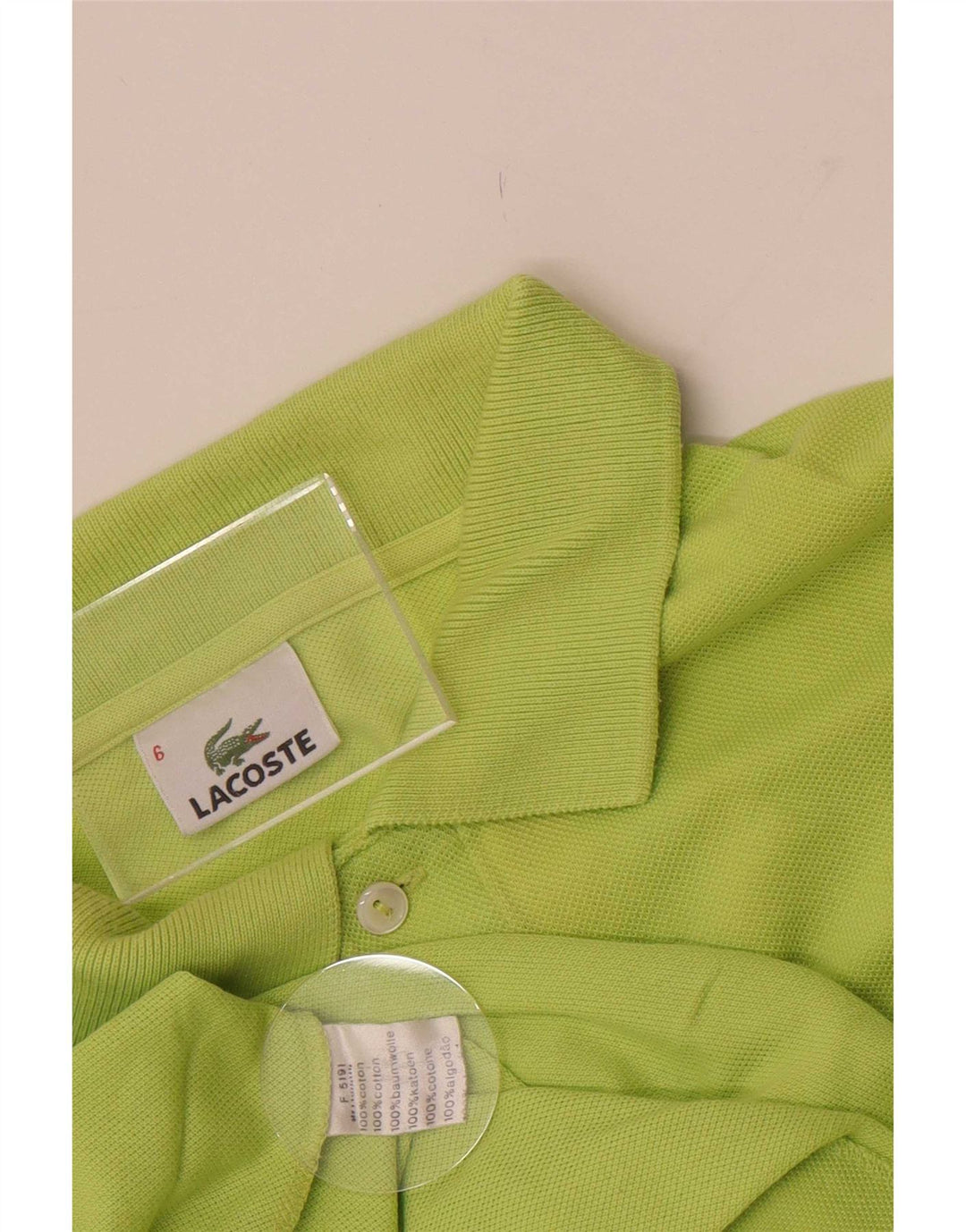 Мужская рубашка-поло Lacoste, размер 6 XL, зеленая