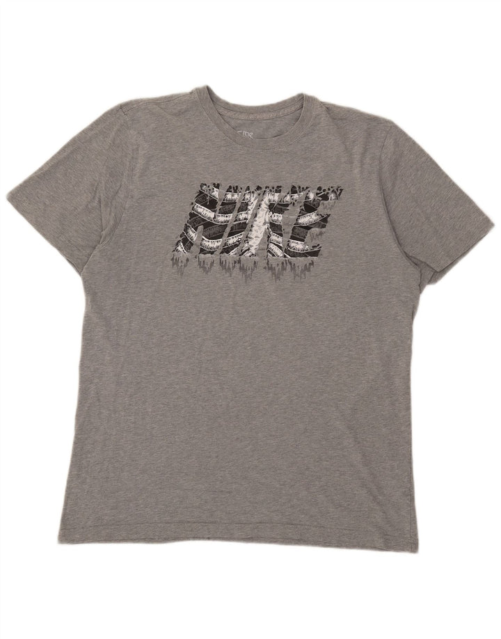 Мужская футболка стандартного кроя с рисунком Nike Top XL серая