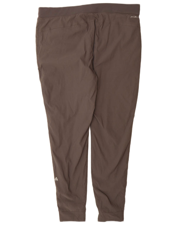 Женские повседневные брюки для бега Eddie Bauer, США 18, 2XL, W40, L32, серый нейлон