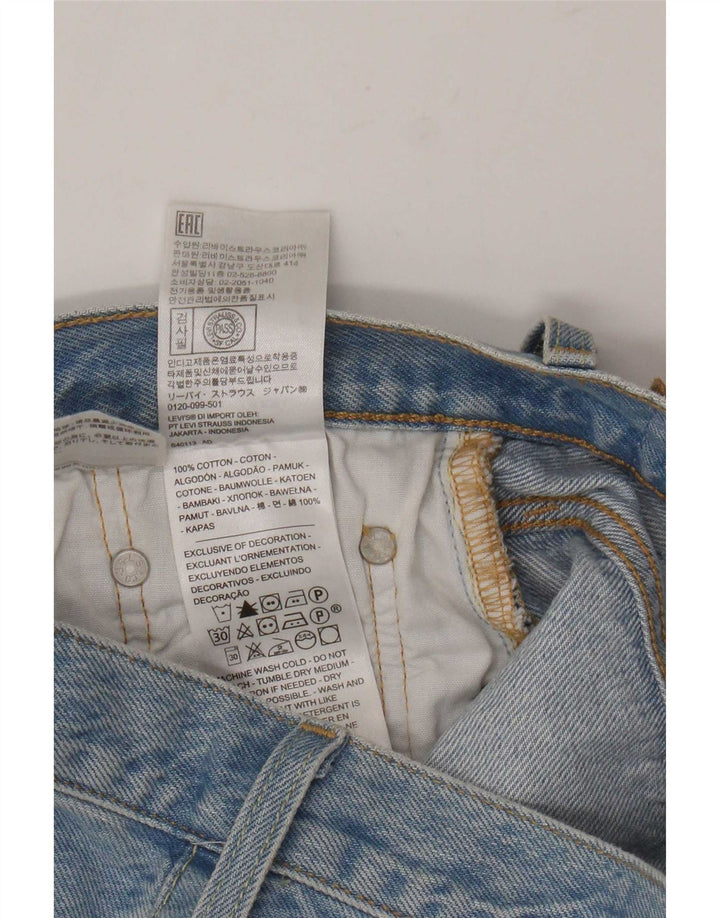 Женские джинсовые шорты Levi's 501 W27, маленькие синие, хлопок