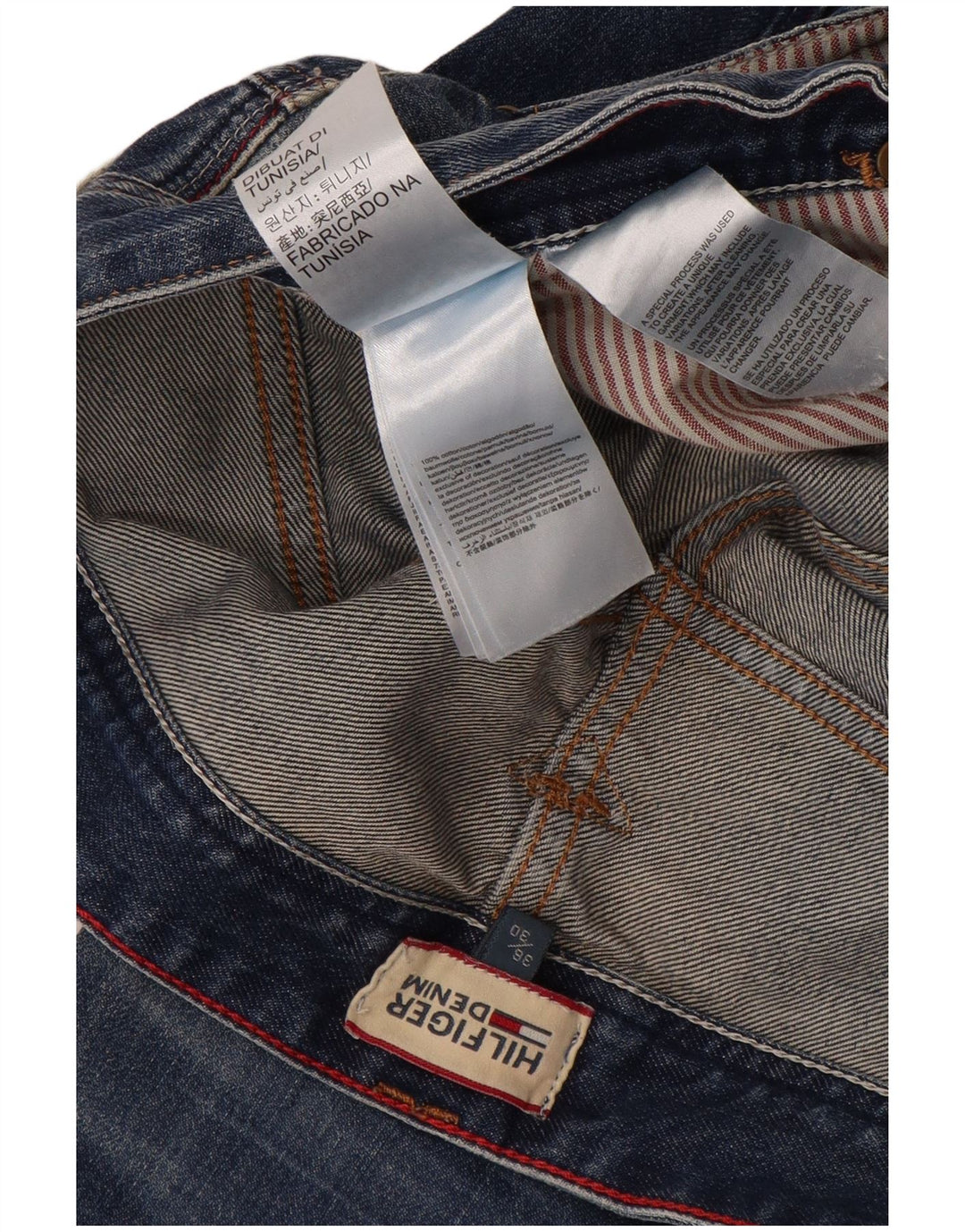 Мужские прямые джинсы Tommy Hilfiger W36 L30 синие, хлопок