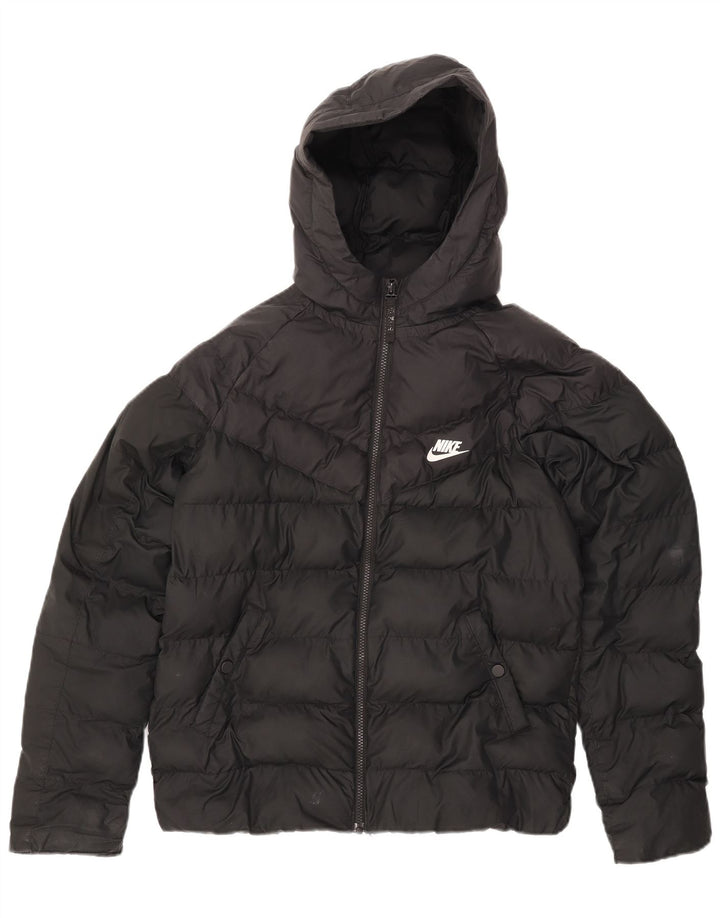 Утепленная куртка с капюшоном Nike для мальчиков 13–14 лет XL, черный полиэстер