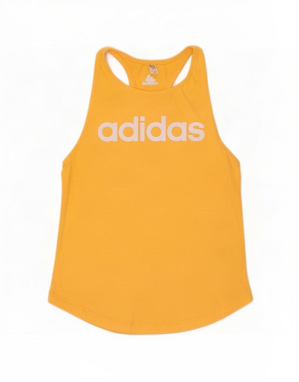Женский жилет Adidas с графическим рисунком UK 4/6 XS, желтый хлопок