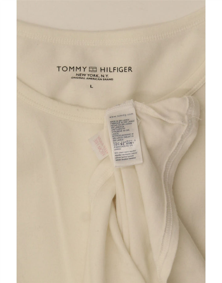 Мужская футболка Tommy Hilfiger, большой белый хлопок
