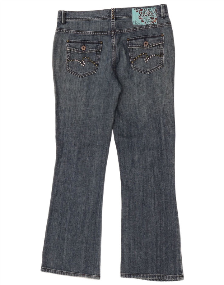 Женские джинсы Bootcut Monsoon UK 12, средние W32 L30, синие, хлопок