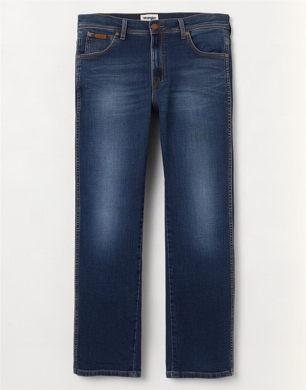 Мужские прямые джинсы Wrangler Texas W34 L32, темно-синий хлопок