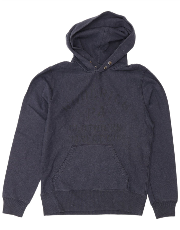 Мужской джемпер с капюшоном Woolrich с рисунком, средний, темно-синий