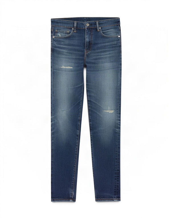 Мужские джинсы Levi's 508 с потертостями W29 L32, синий хлопок