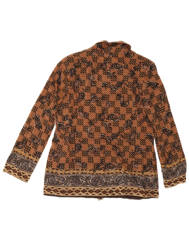 LUISA SPAGNOLI Женский пиджак на 2 пуговицах IT 48 XL Коричневый с пейсли