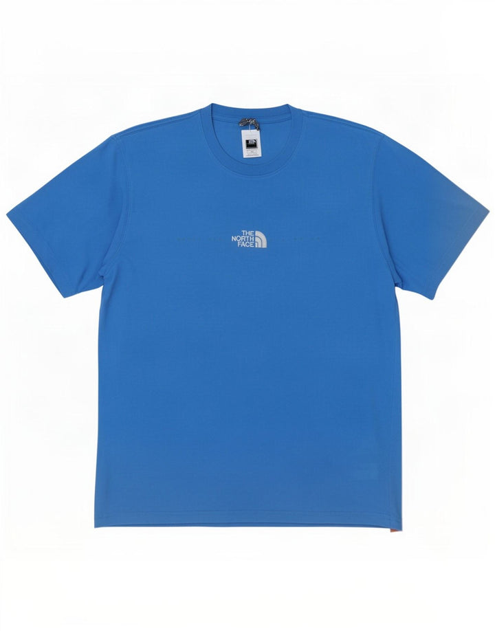 Мужская футболка The North Face, маленький синий хлопок