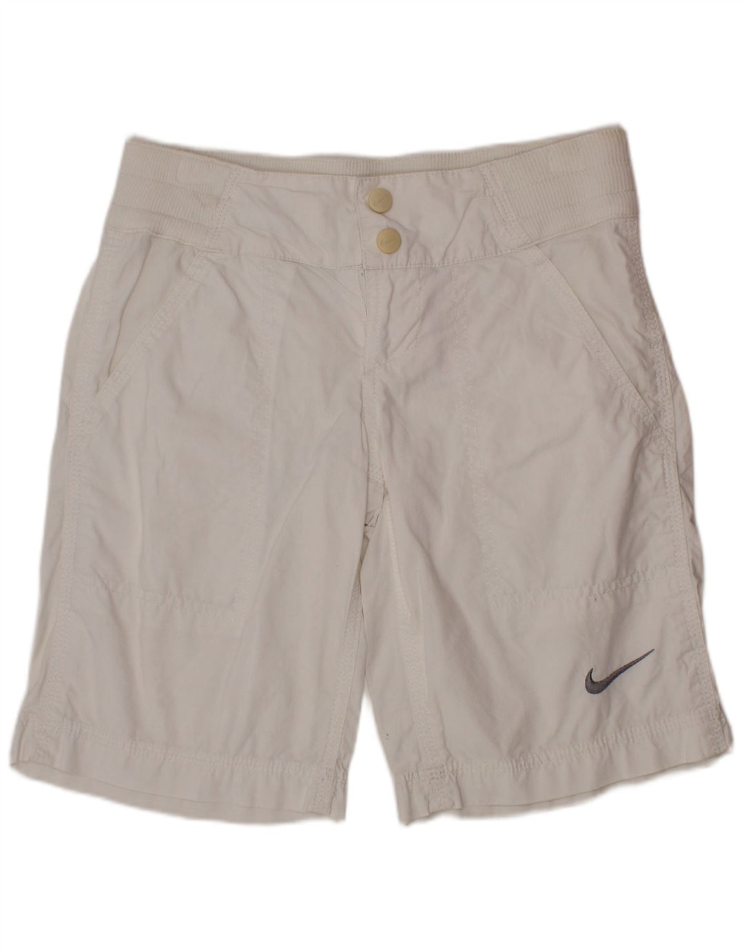 Шорты-чиносы NIKE для мальчиков, 8–9 лет, маленькие W26, белый хлопок