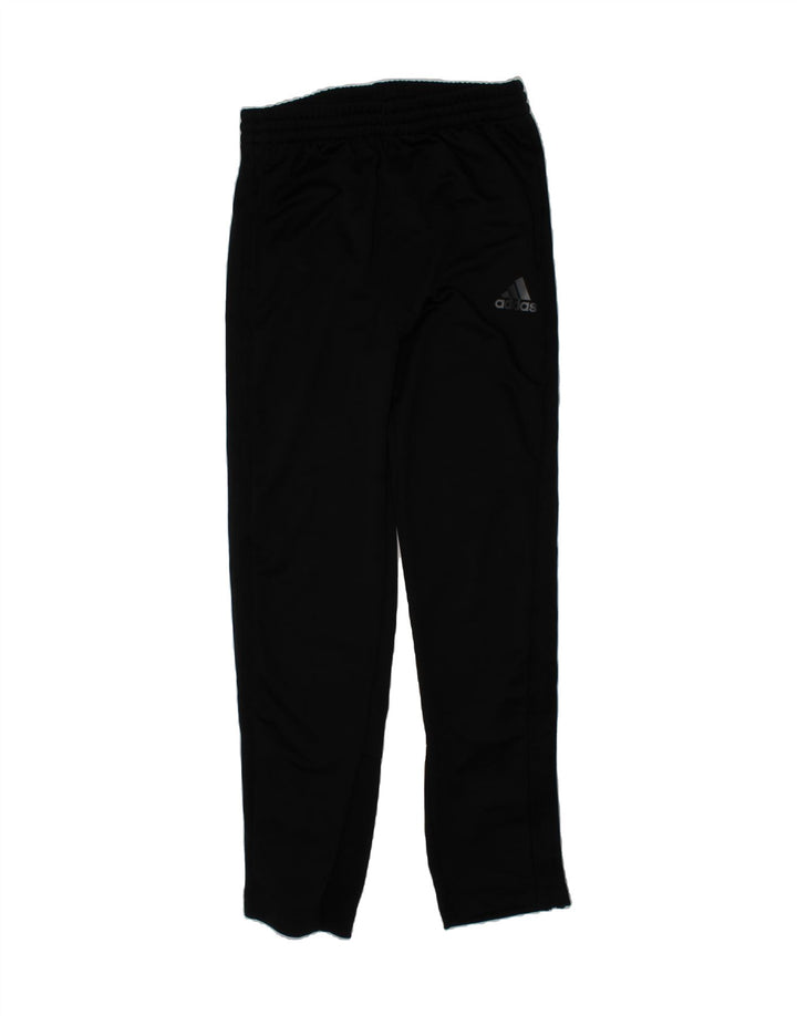 ADIDAS Boys Climalite Tracksuit Trousers 13-14 Years  Black Polyester Vintage Adidas and Second-Hand Adidas from Messina Hembry 