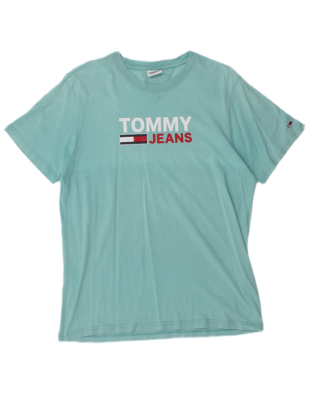 Мужская футболка с рисунком Tommy Hilfiger, маленький синий хлопок