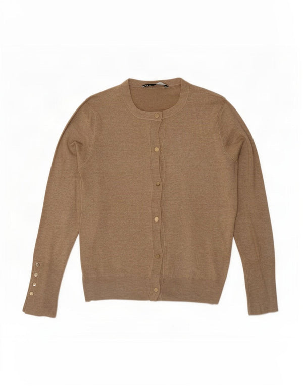 Женский кардиган Zara UK 10, маленький бежевый