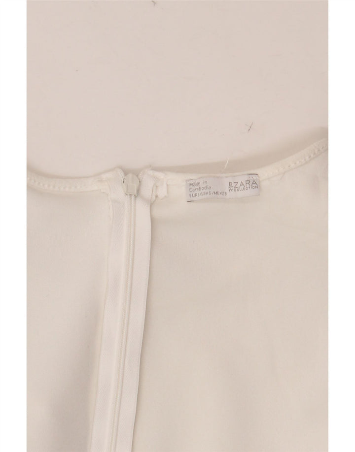 Женский комбинезон с короткими рукавами ZARA UK 8, маленький W28, белый