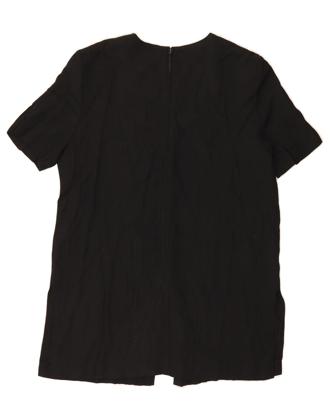 VINTAGE Womens Blouse Top US 8 Medium Black Acetate Vintage Vintage and Second-Hand Vintage from Messina Hembry 