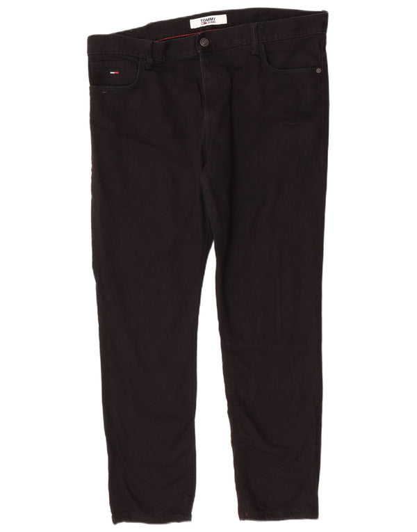 Мужские узкие джинсы Tommy Hilfiger W38 L30, черный хлопок