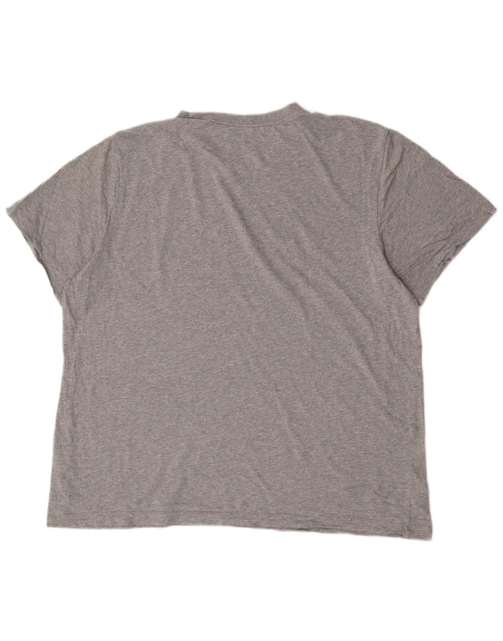 Мужская футболка с рисунком Nike Top 2XL, серый хлопок с крапинками