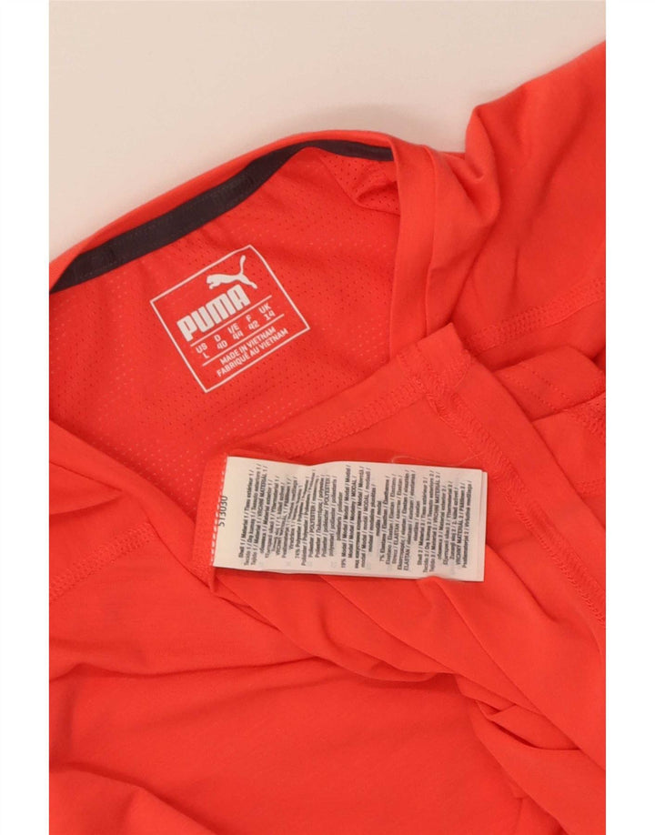Женская футболка Puma Top UK 14, большой красный полиэстер