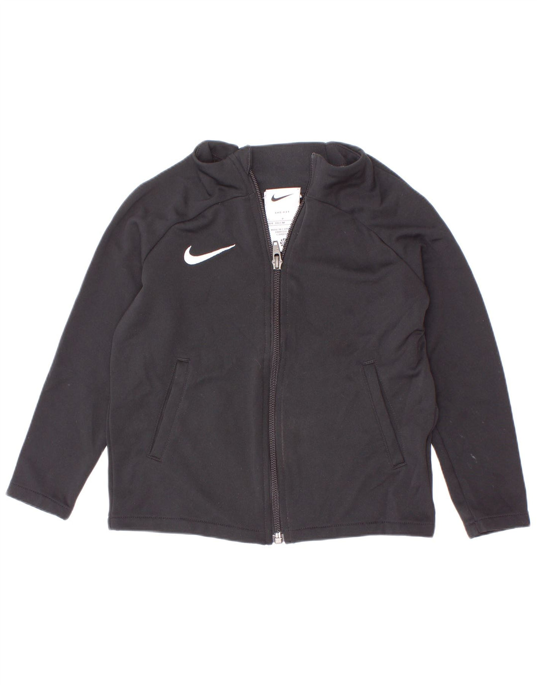 Спортивный костюм Nike для девочек Dri Fit, верхняя куртка, 4–5 лет, маленький черный полиэстер