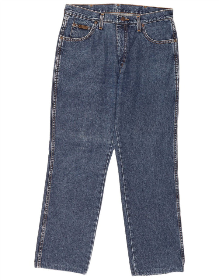 Мужские прямые джинсы Wrangler Texas W34 L29, синий хлопок