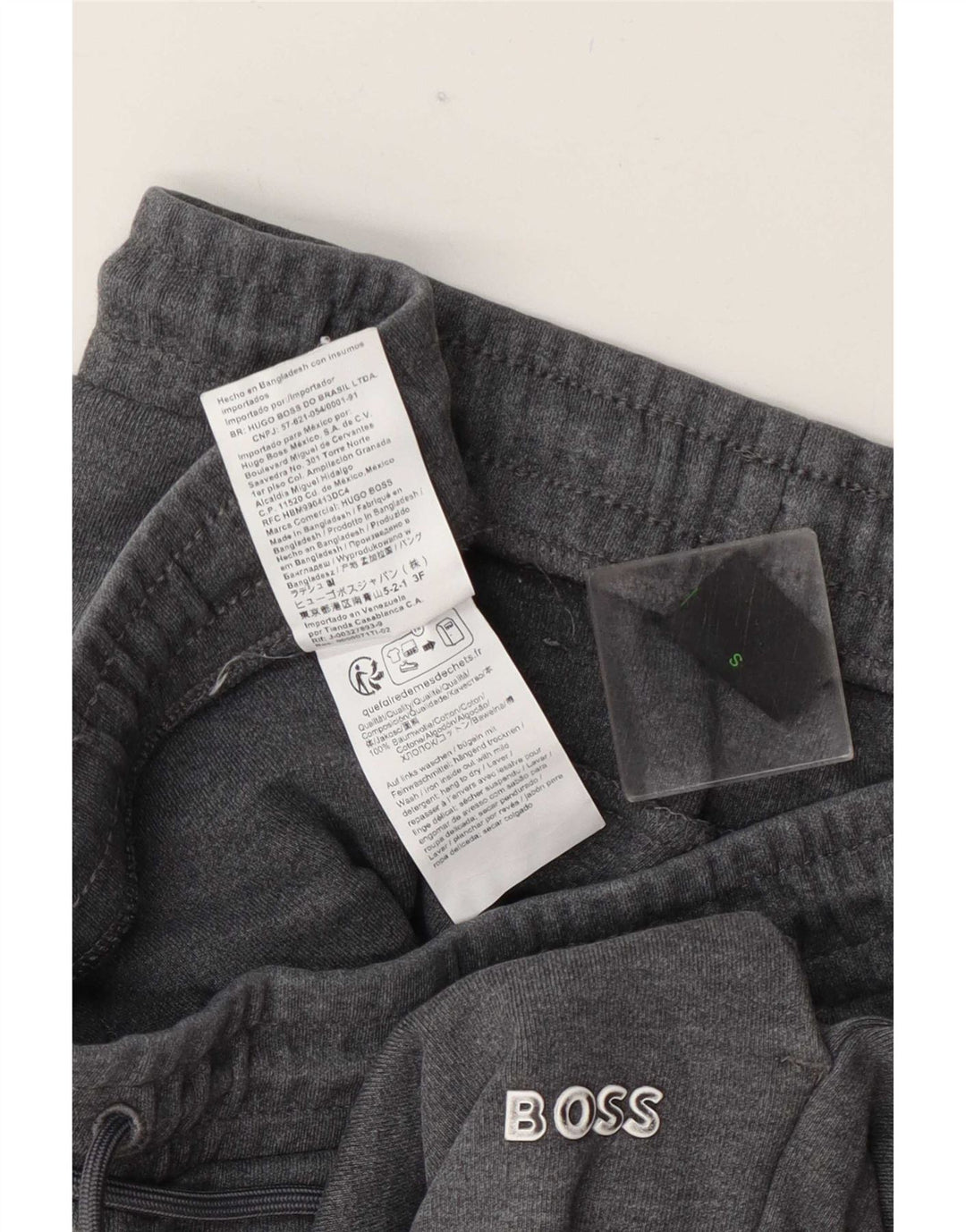 Мужские спортивные брюки Hugo Boss, джоггеры, маленькие серые, хлопок