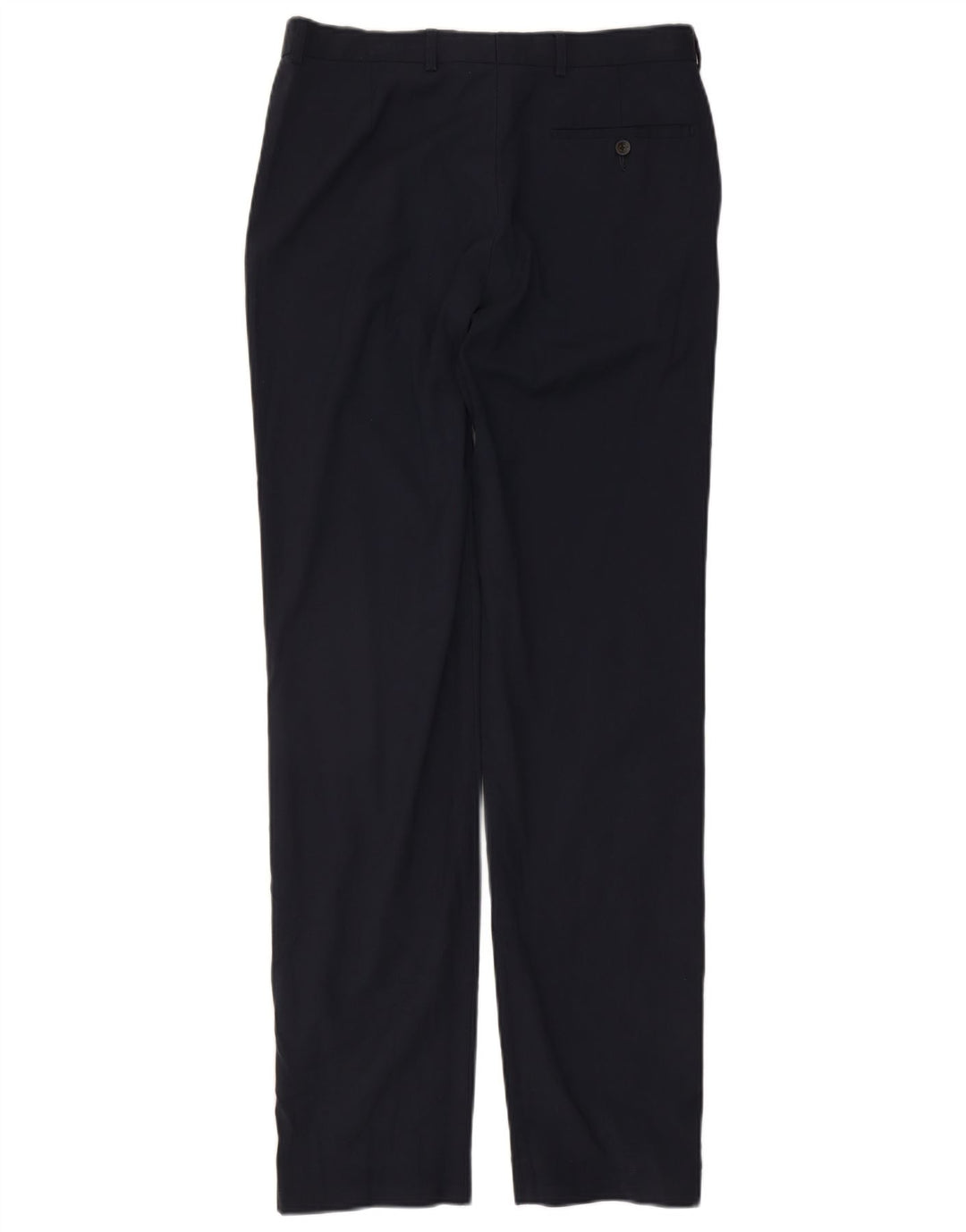 Мужские прямые костюмные брюки Marks & Spencer W32 L35 темно-синие