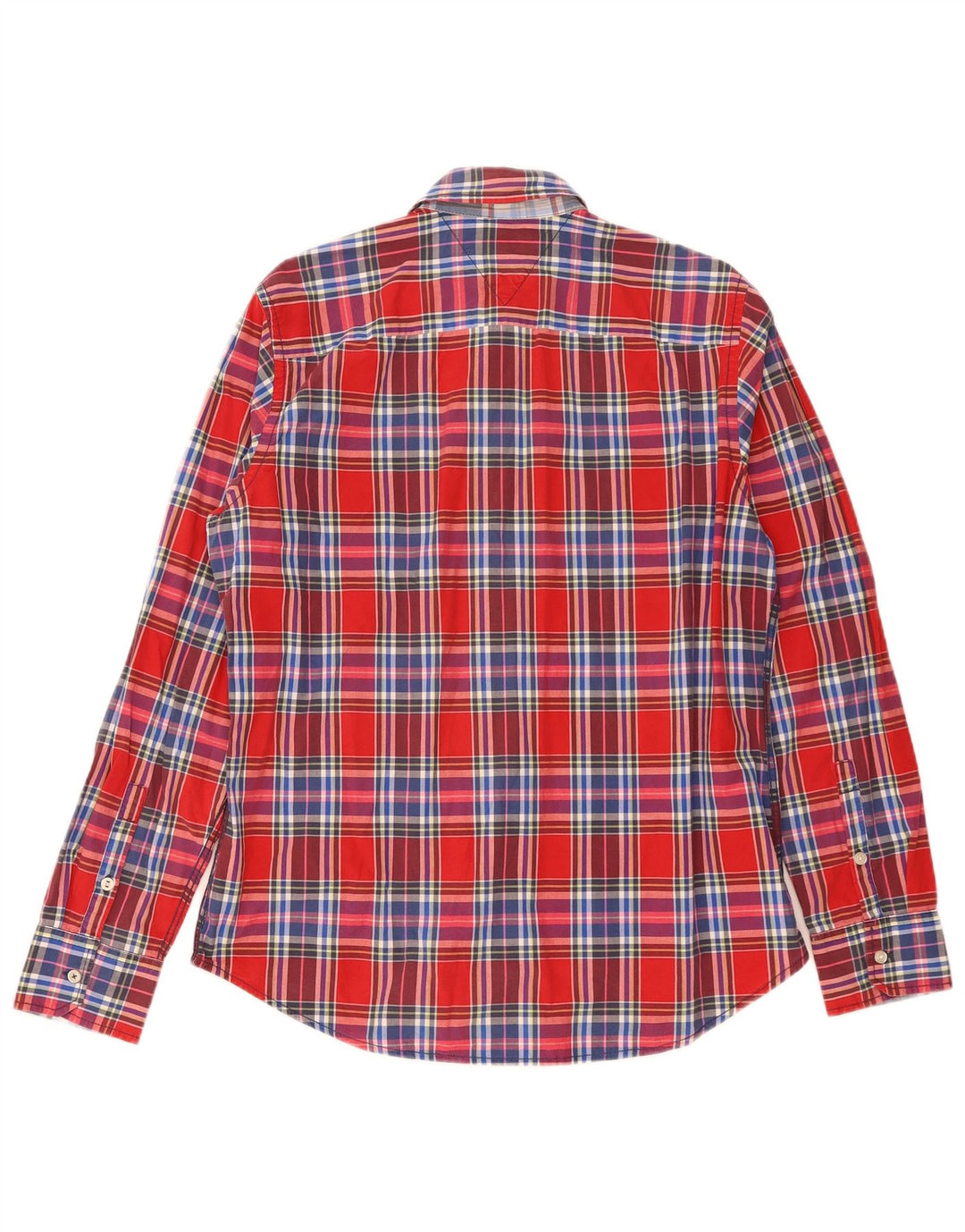 Tommy Hilfiger Мужская рубашка XL в красную клетку из хлопка