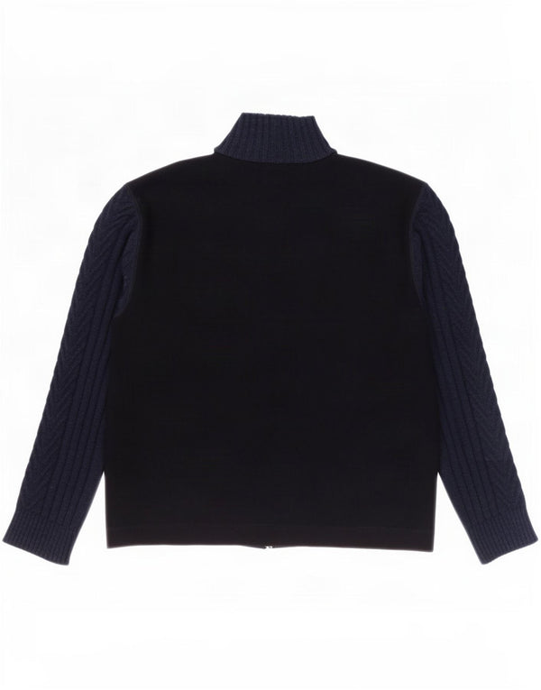 Мужской кардиган Paul Smith XL, темно-синий, шерсть с цветными блоками