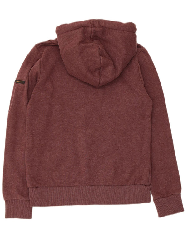 Женский джемпер с капюшоном Superdry UK 8, маленький, коричневый, хлопок