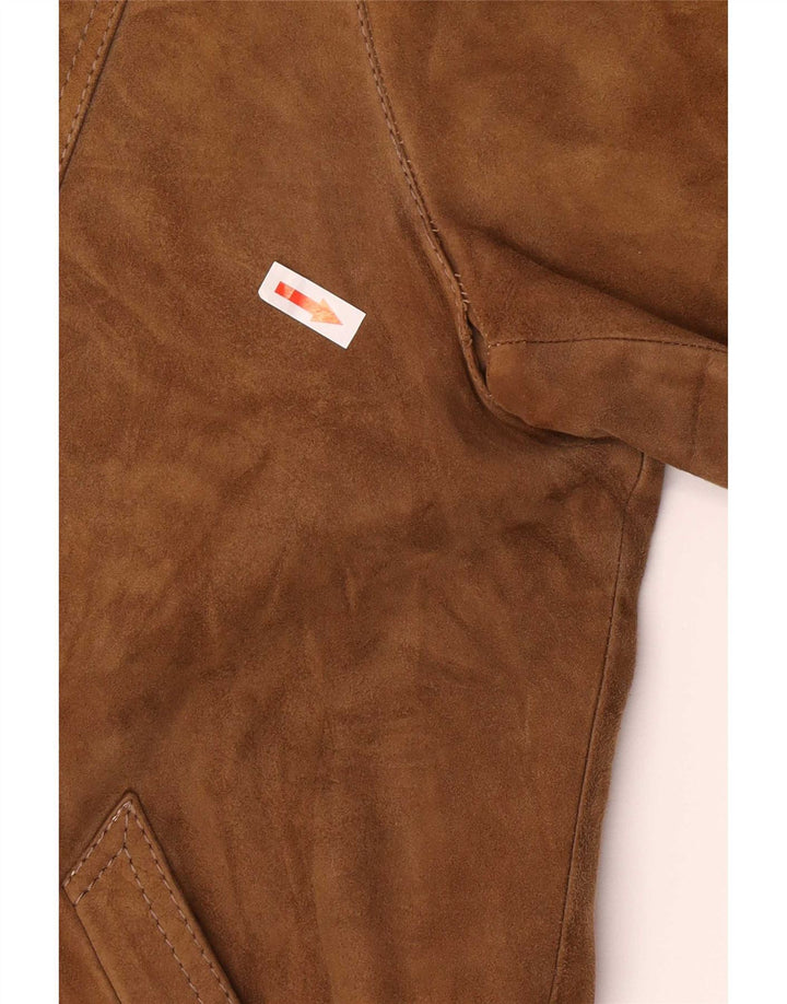 Винтажная мужская замшевая куртка IT 48 Medium Beige