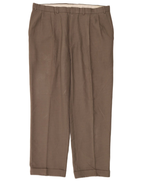 Мужские повседневные брюки Marks & Spencer St. Michael с привязкой W38 L29 коричневые