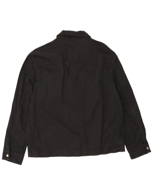 Мужская куртка-бомбер Zara UK 42 XL, черный хлопок