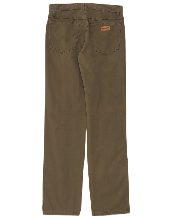 Мужские прямые повседневные брюки Wrangler Texas W32 L34 цвета хаки Crosta