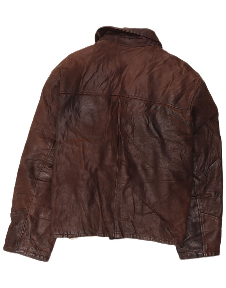 Legendary Jacket 1957 Мужская кожаная куртка UK 40, большая коричневая